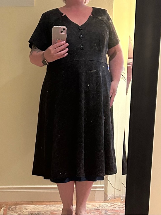 Cherry Velvet Dresses & Skirts - Cute Cherry Velvet Midi Dress